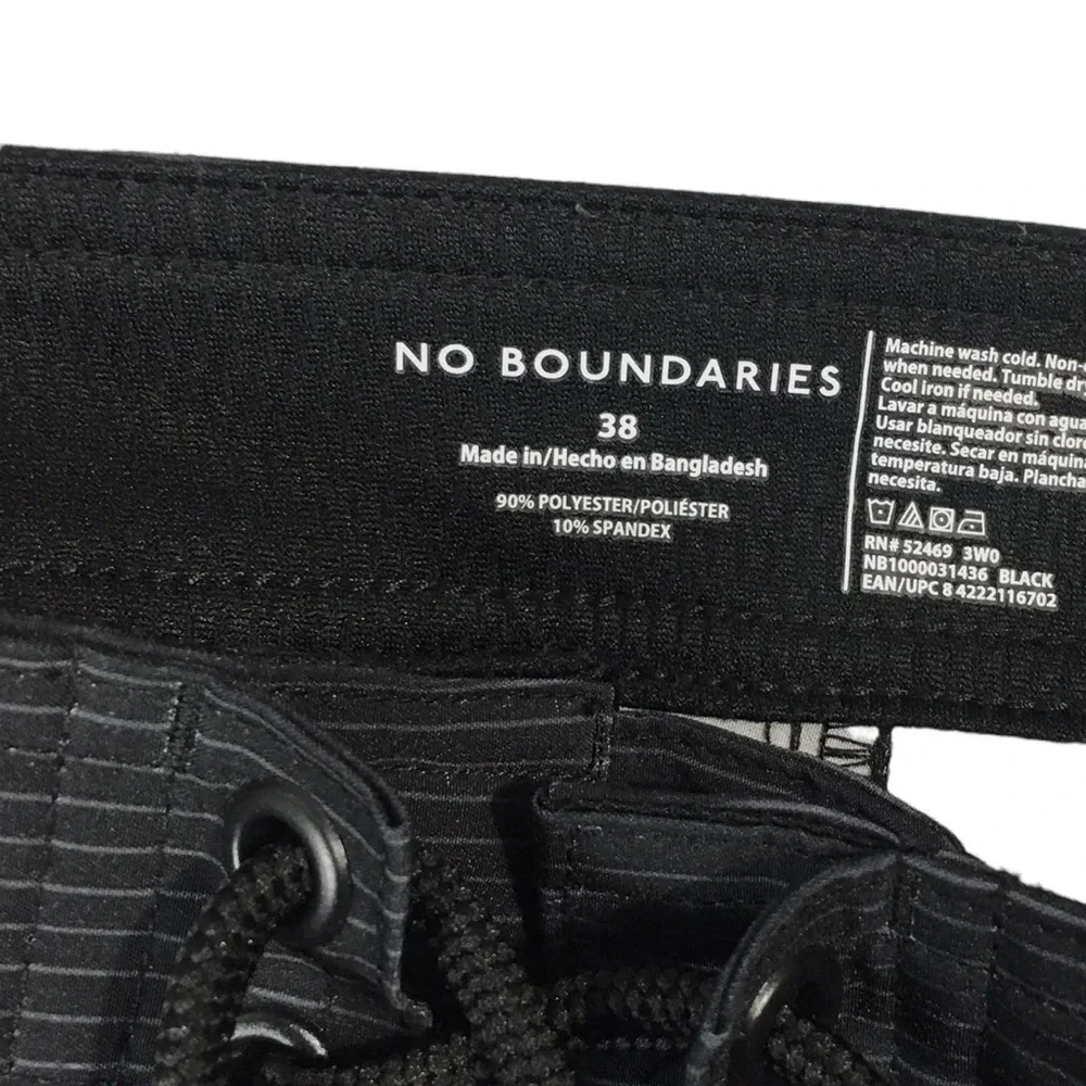 SH573 Mens NOBO No Boundaries Striped Stretch Board Shorts 38 XXL